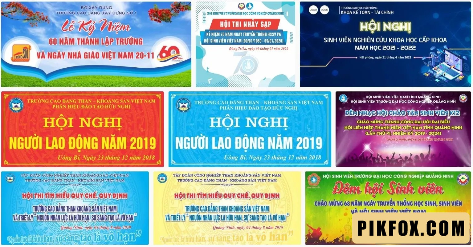 9+ Backdrop hội thi - hội nghị sinh viên