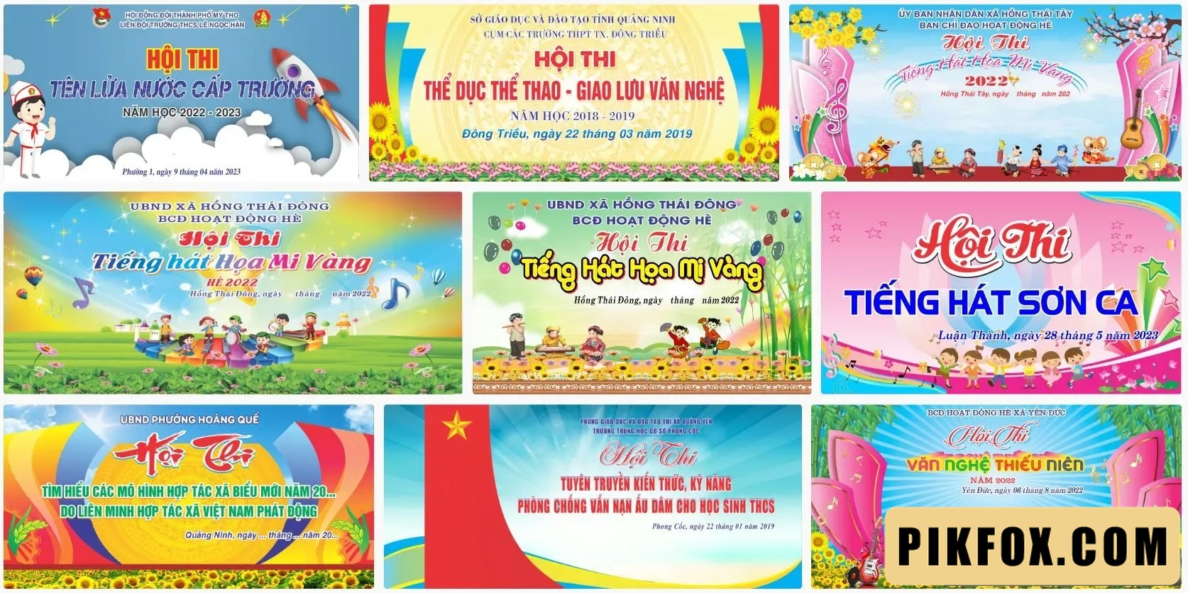 9+ Backdrop hội thi văn nghệ