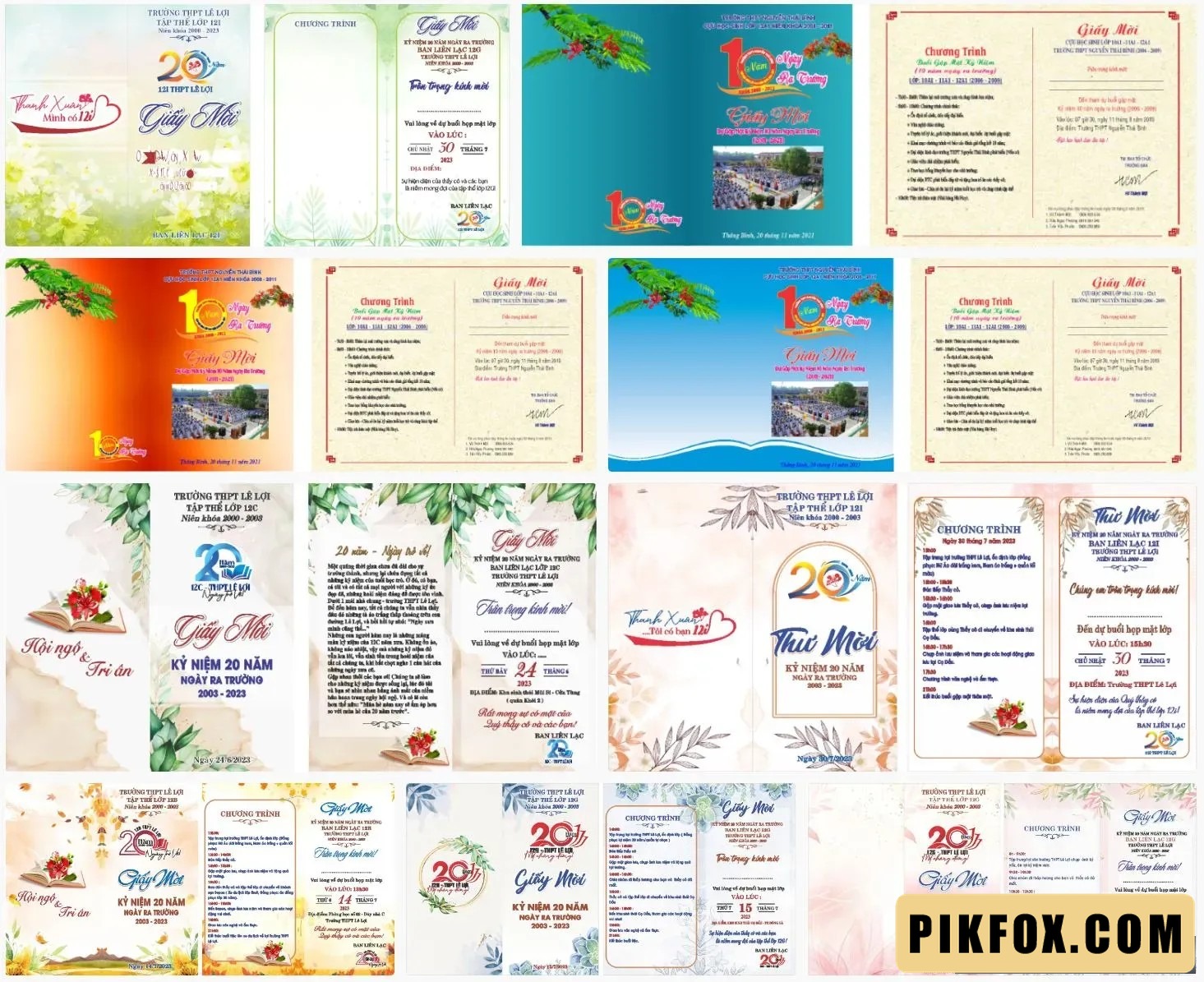 9+ Giấy mời họp lớp