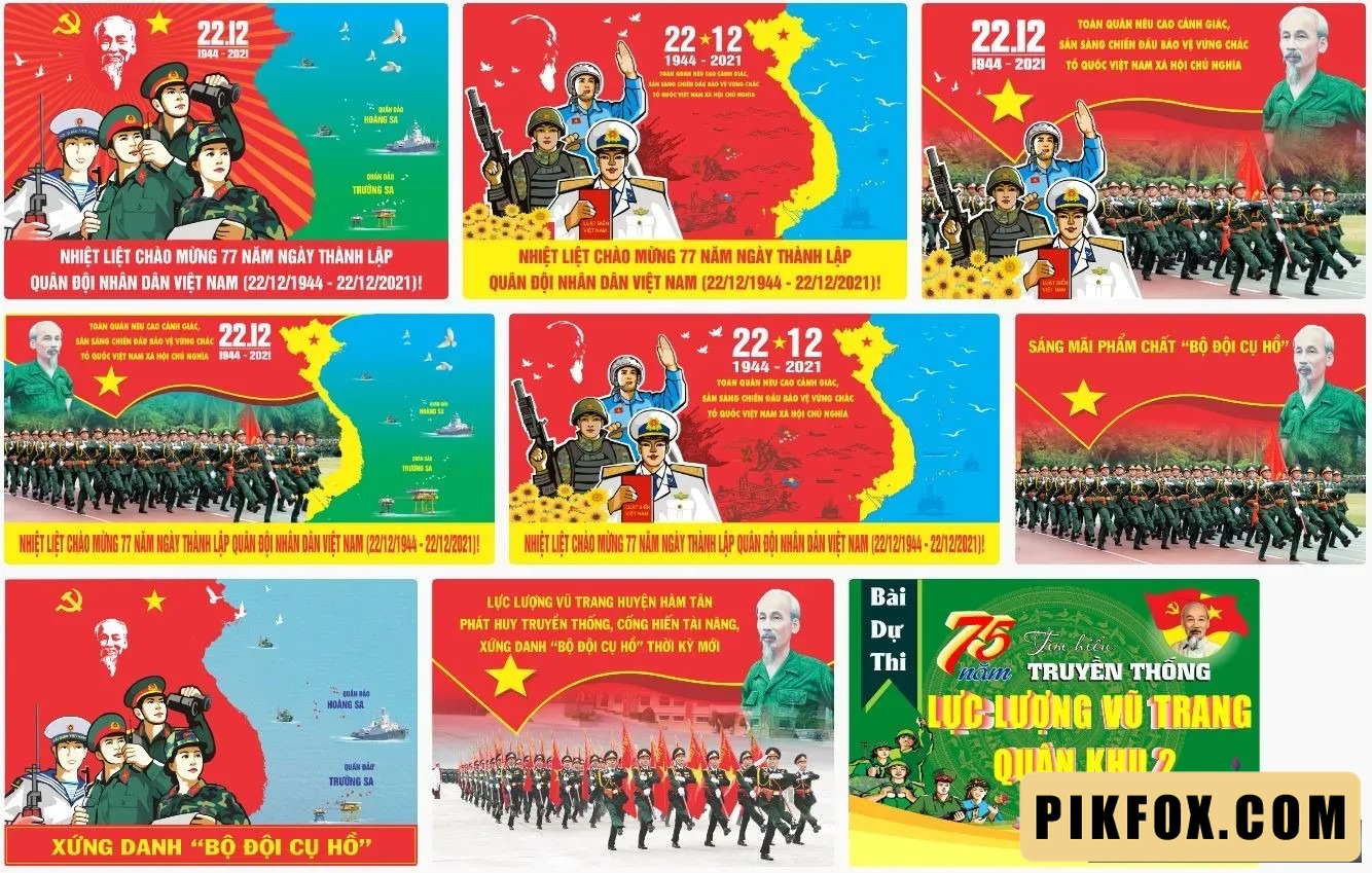 9+ Pano ngày thành lập quân đội nhân dân Việt Nam