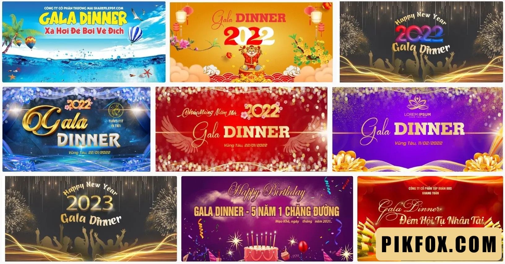 9+ Phông nền sân khấu Gala Dinner