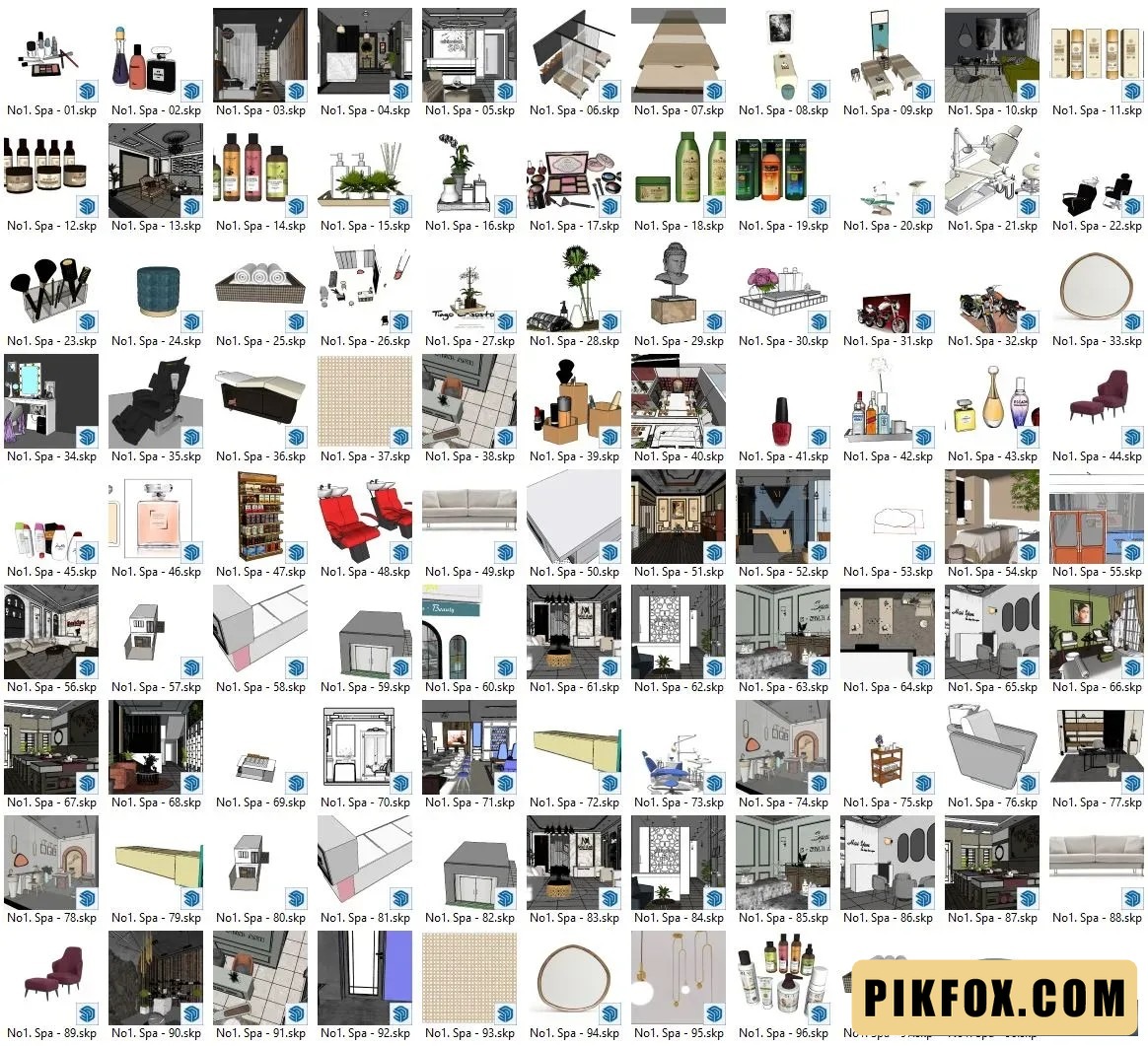 98+ Spa SketchUp