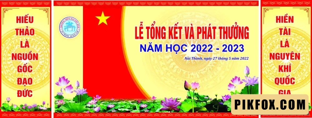 Backdrop lễ tổng kết THPT