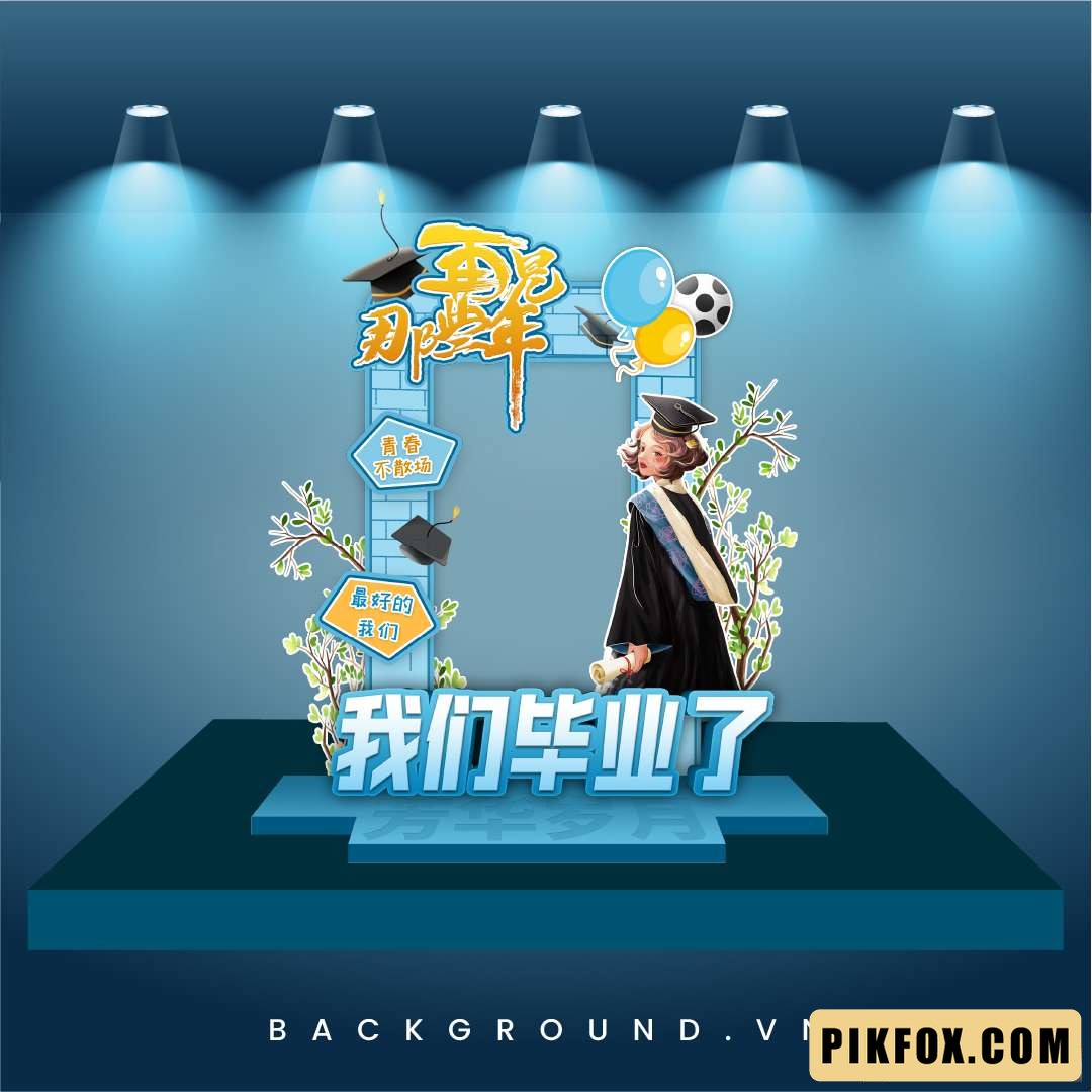 Backdrop Check-in Lễ Tốt Nghiệp Siêu Xinh (1)