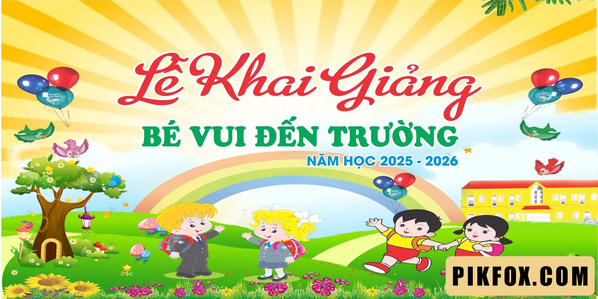 Background khai giảng trường mầm non 2025 (19)