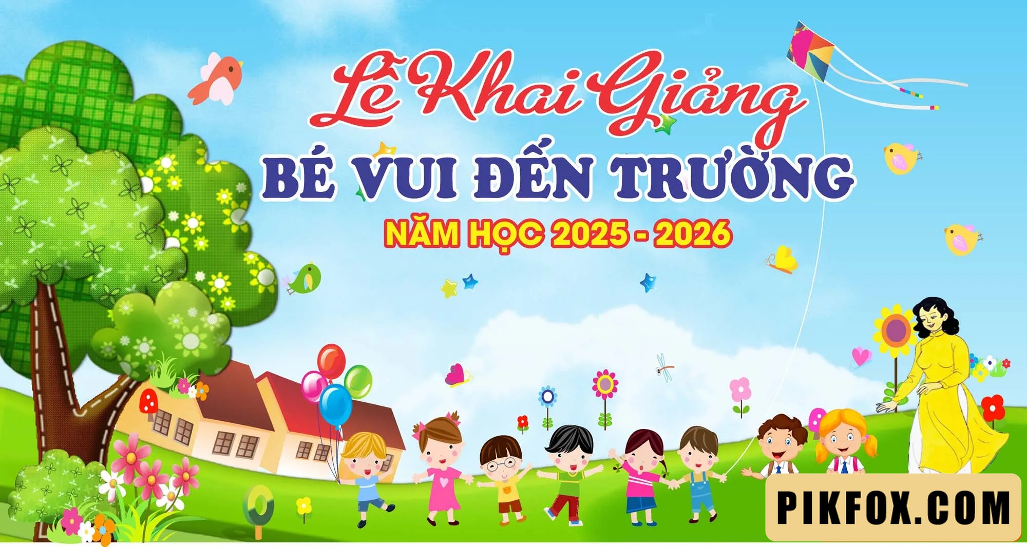 Background khai giảng trường mầm non 2025 (30)