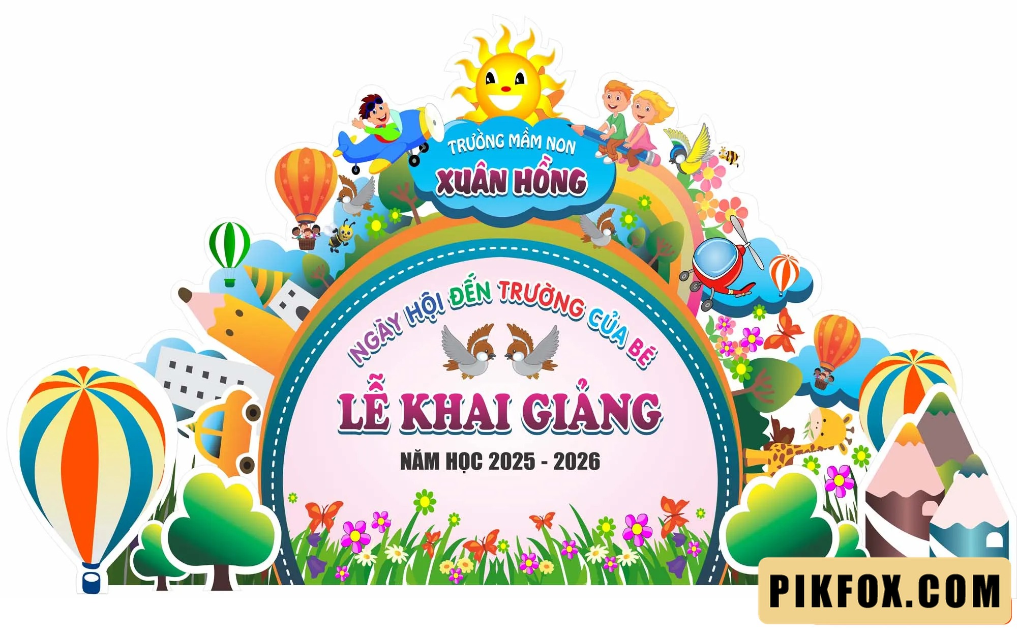 Background khai giảng trường mầm non 2025 (43)