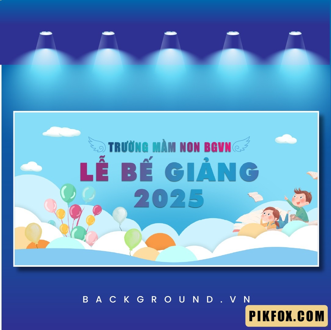 Background lễ tổng kết năm học (2)
