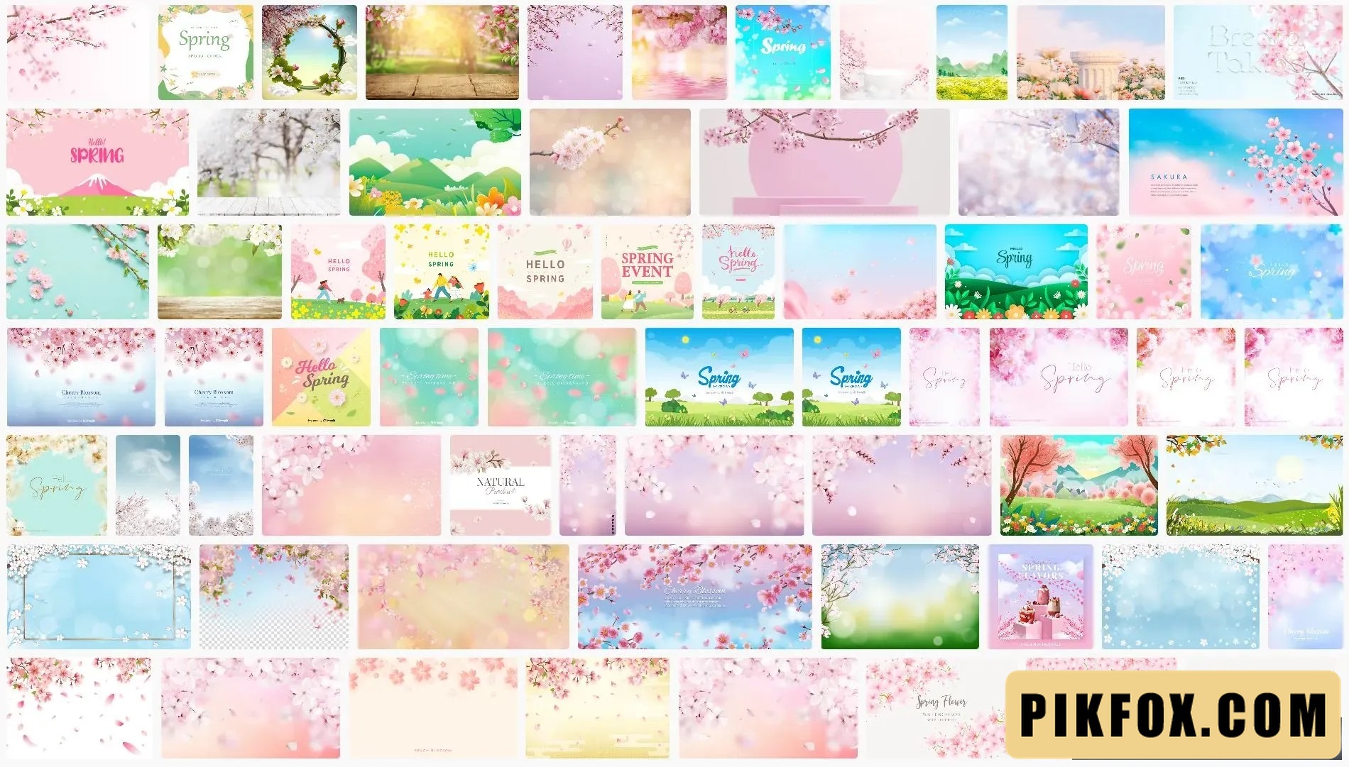 Background mùa xuân