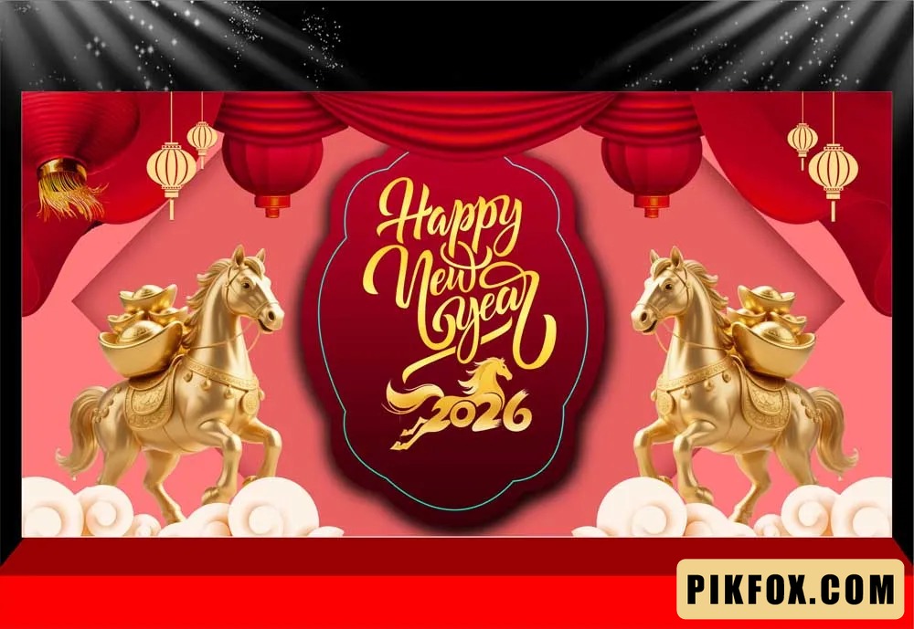 Background - Phông nền sân khấu Tết 2026 (227)