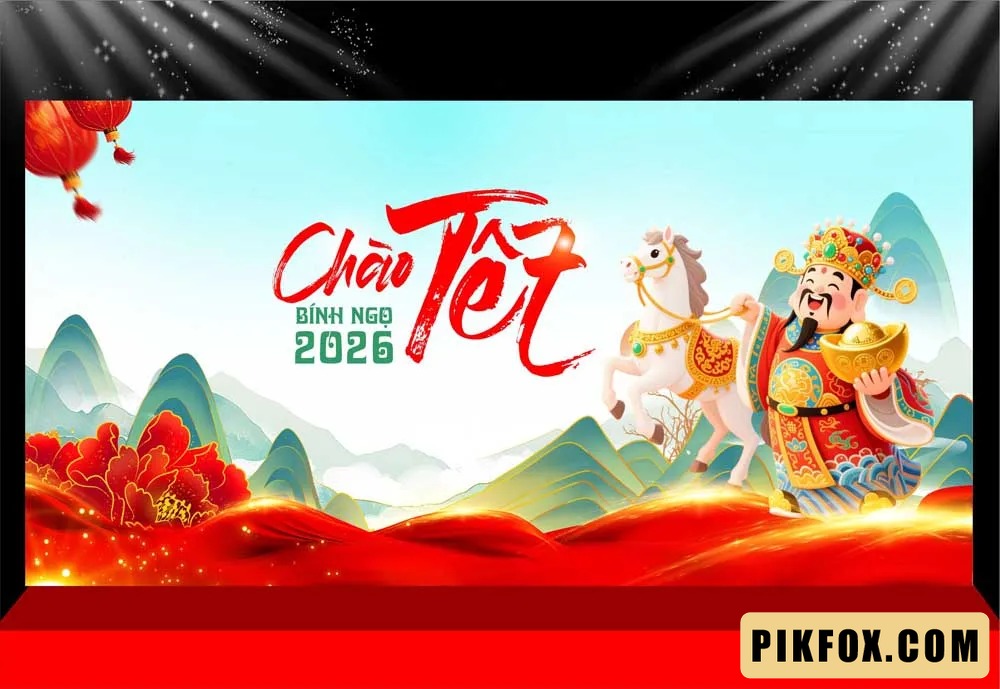 Background - Phông nền sân khấu Tết 2026 (228)
