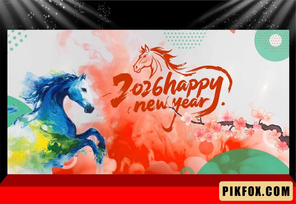 Background - Phông nền sân khấu Tết 2026 (231)