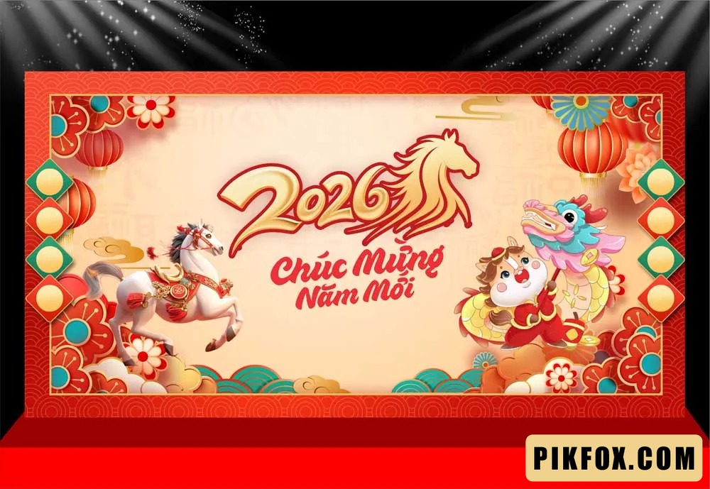 Background - Phông nền sân khấu Tết 2026 (232)