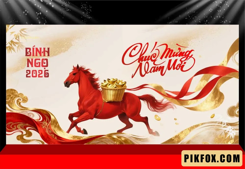 Background - Phông nền sân khấu Tết 2026 (239)