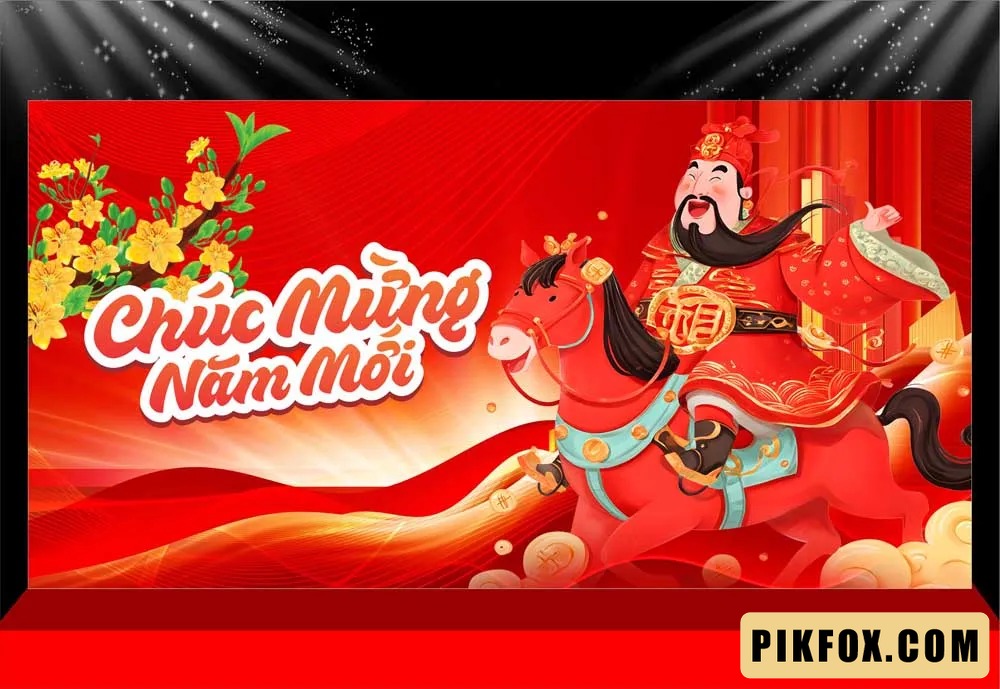 Background - Phông nền sân khấu Tết 2026 (243)