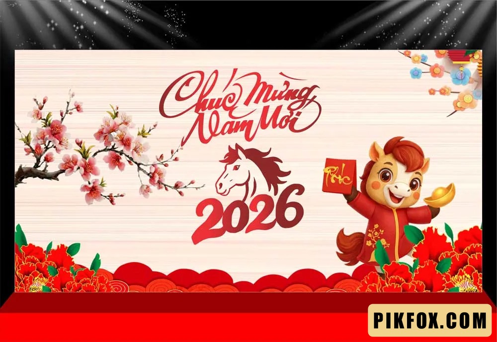 Background - Phông nền sân khấu Tết 2026 (244)