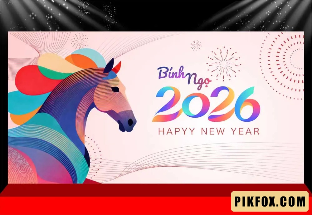 Background - Phông nền sân khấu Tết 2026 (245)