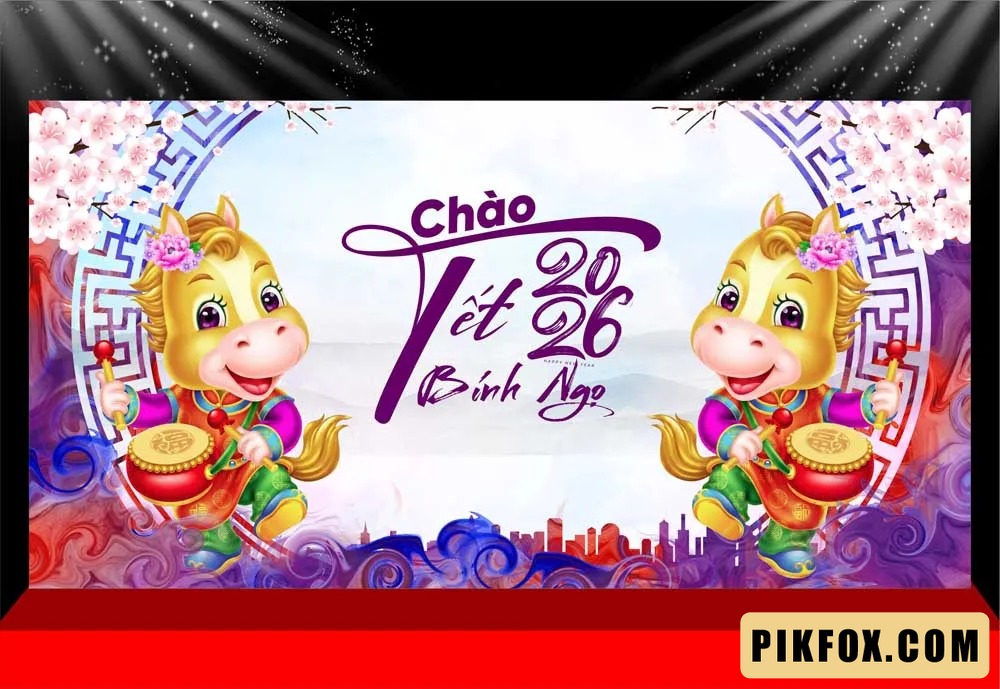 Background - Phông nền sân khấu Tết 2026 (247)