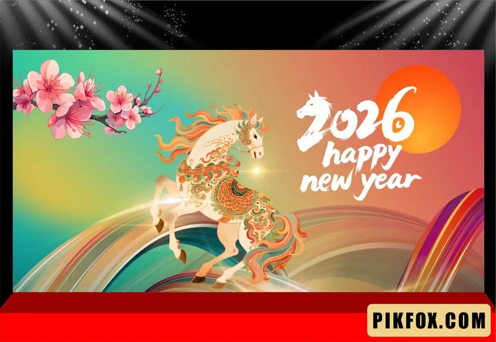 Background - Phông nền sân khấu Tết 2026 (248)