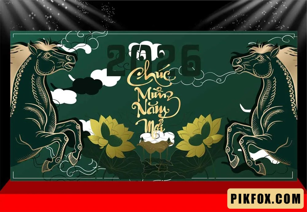 Background - Phông nền sân khấu Tết 2026 (249)