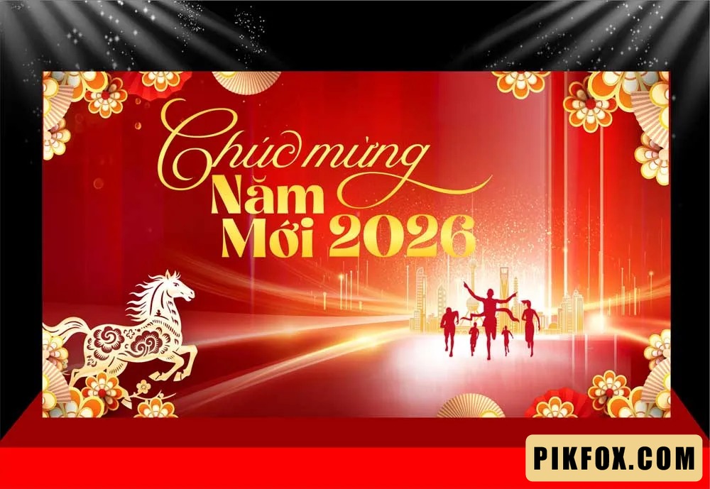 Background - Phông nền sân khấu Tết 2026 (257)