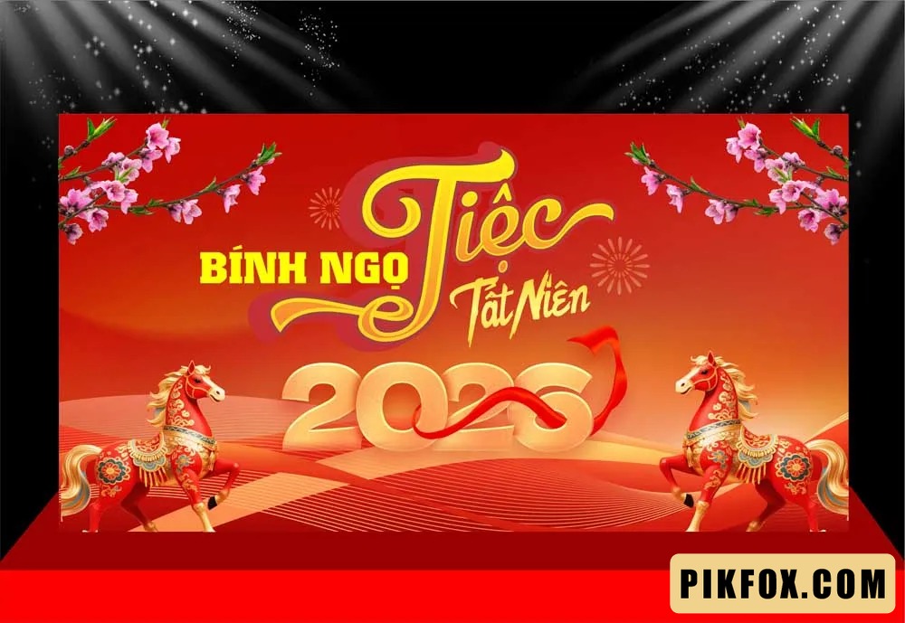 Background - Phông nền sân khấu Tết 2026 (258)