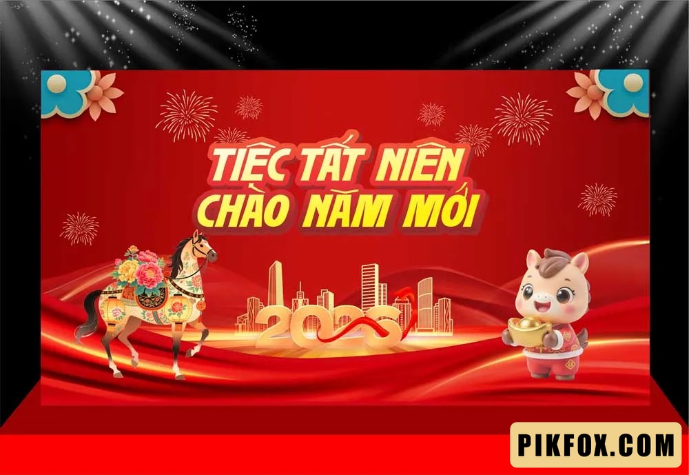 Background - Phông nền sân khấu Tết 2026 (259)