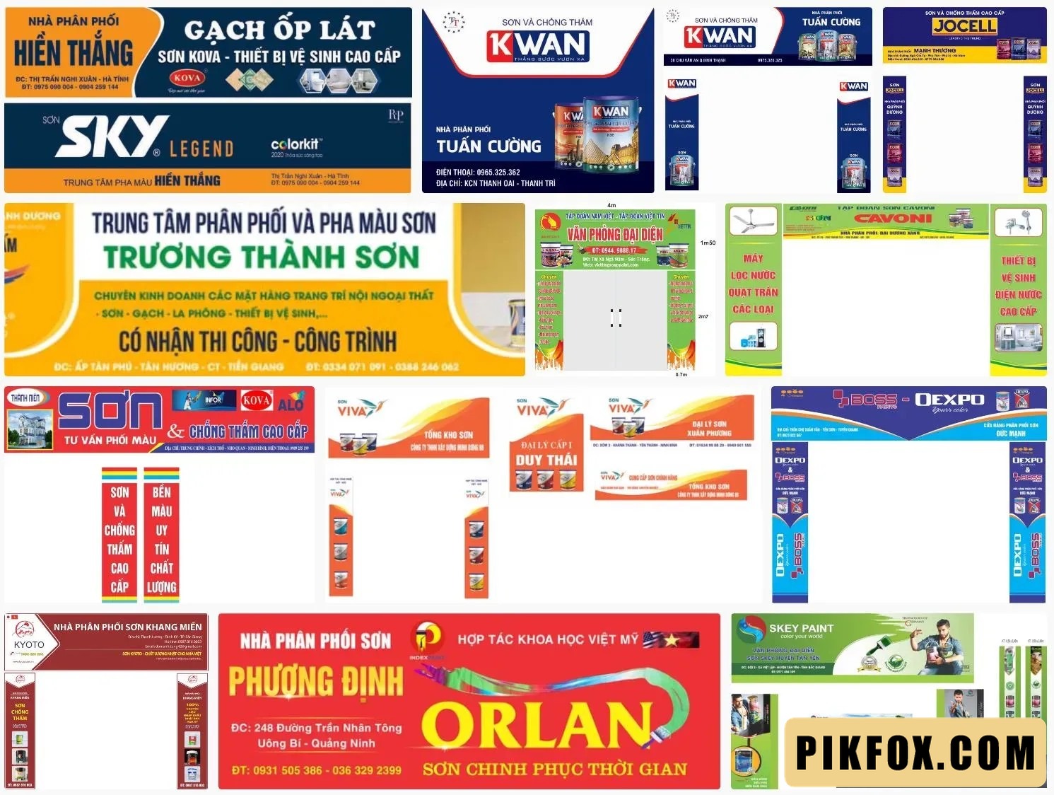 Bảng hiệu đại lý sơn
