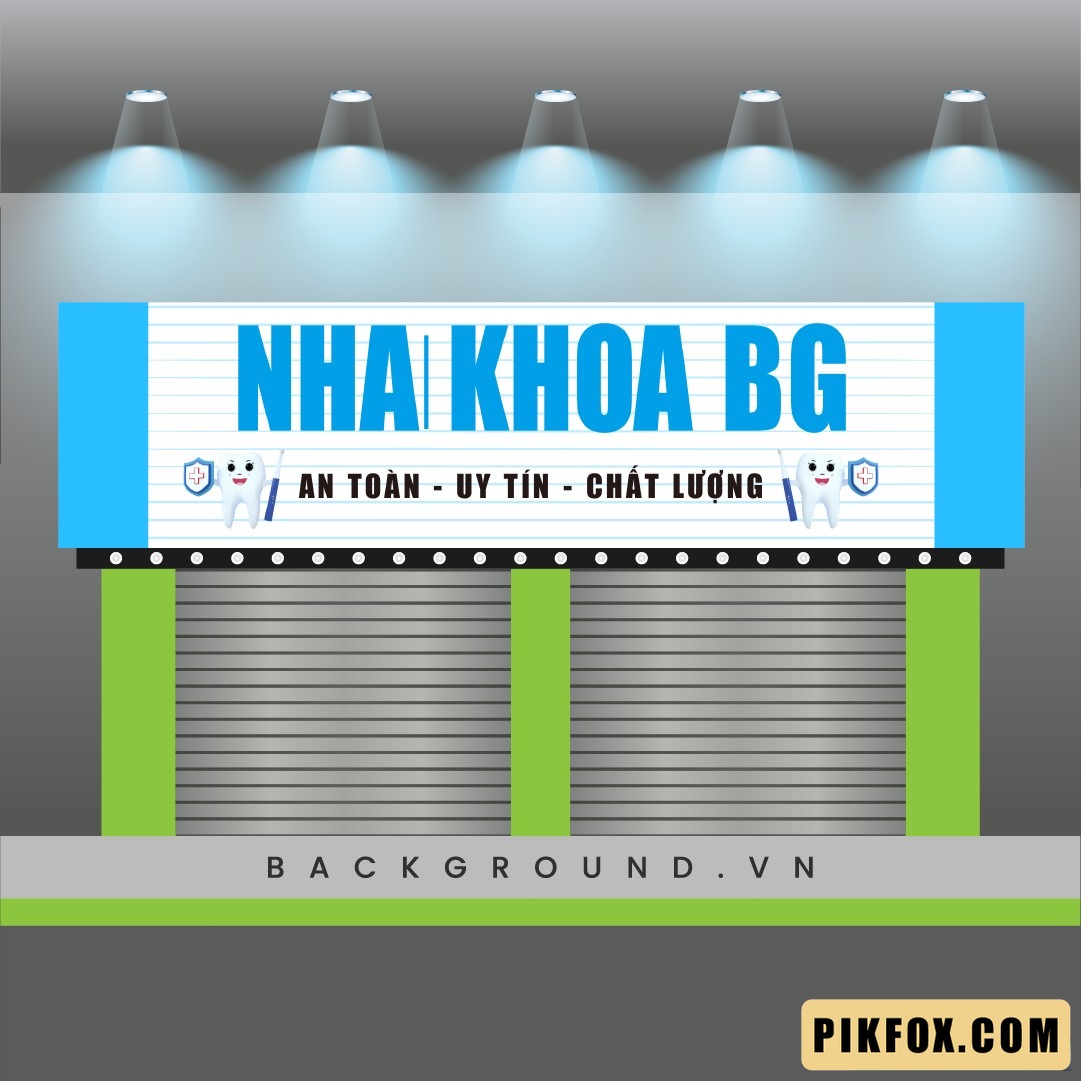 Biển hiệu phòng khám nha khoa nền trắng chữ xanh (16)