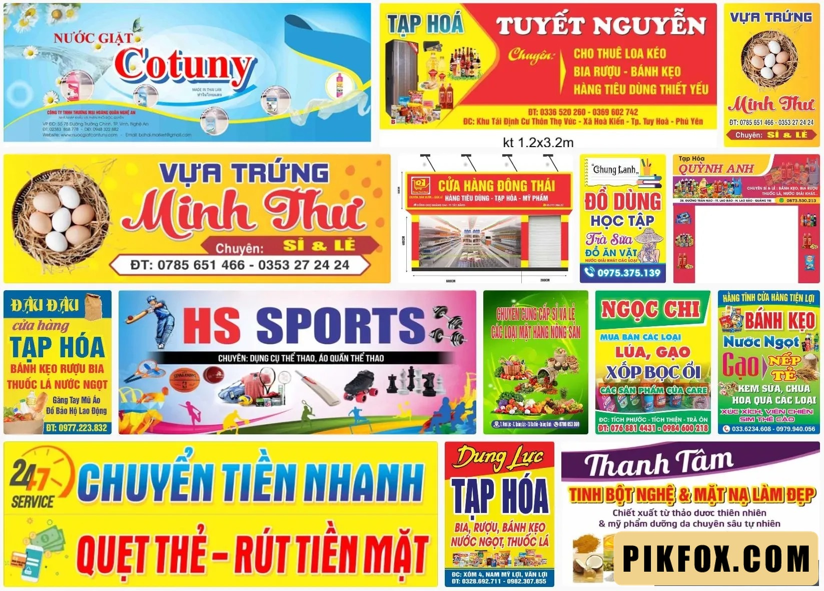 Biển hiệu tạp hóa