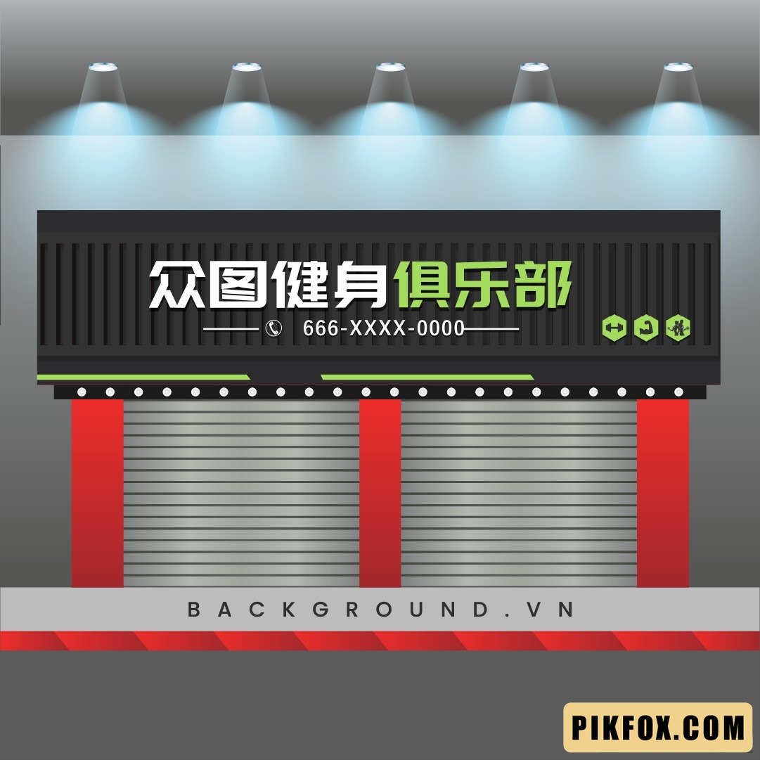 Biển hiệu trung tâm Gym Fitness đơn giản (27)