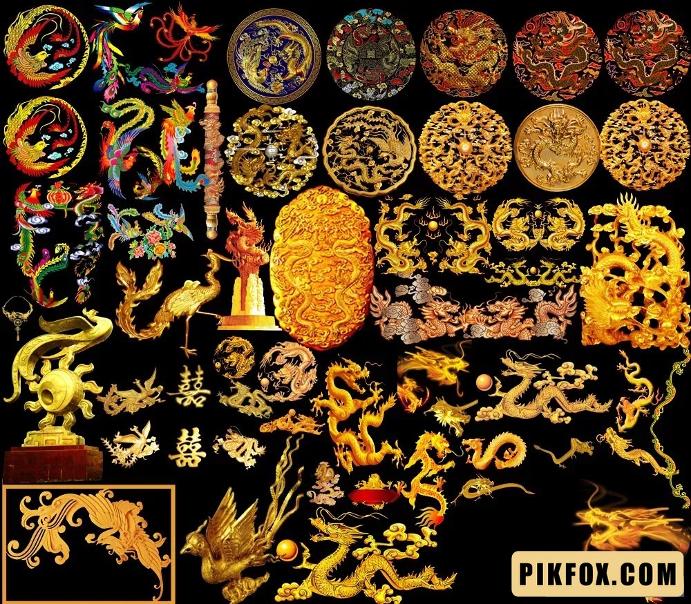 Họa tiết rồng phượng