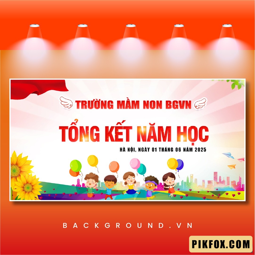 Mẫu background tổng kết năm học mầm non (7)
