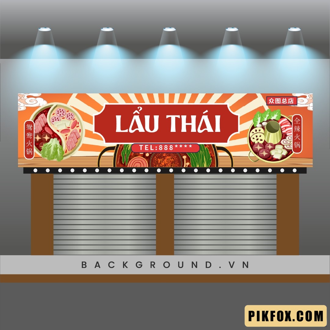 Mẫu biển lẩu thái thiết kế đơn giản (24)