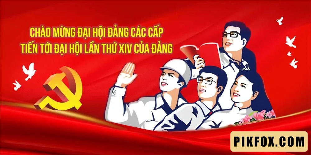 Mẫu Pano chào mừng đại hội Đảng các cấp