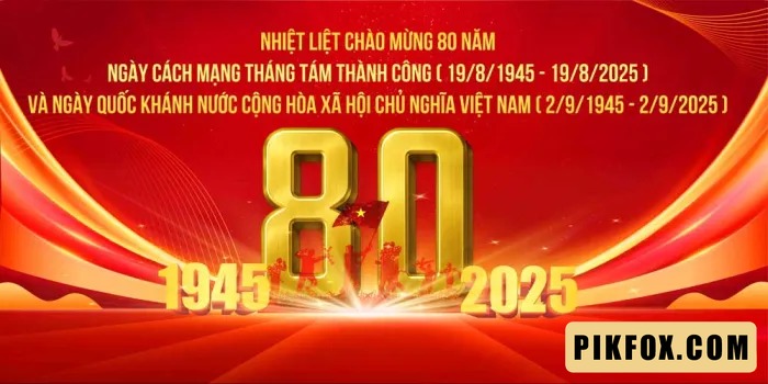 Pano chào mừng Quốc khánh 2-9-2025