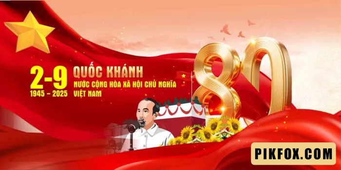 Pano kỷ niệm 80 năm ngày Quốc khánh 2-9-2025