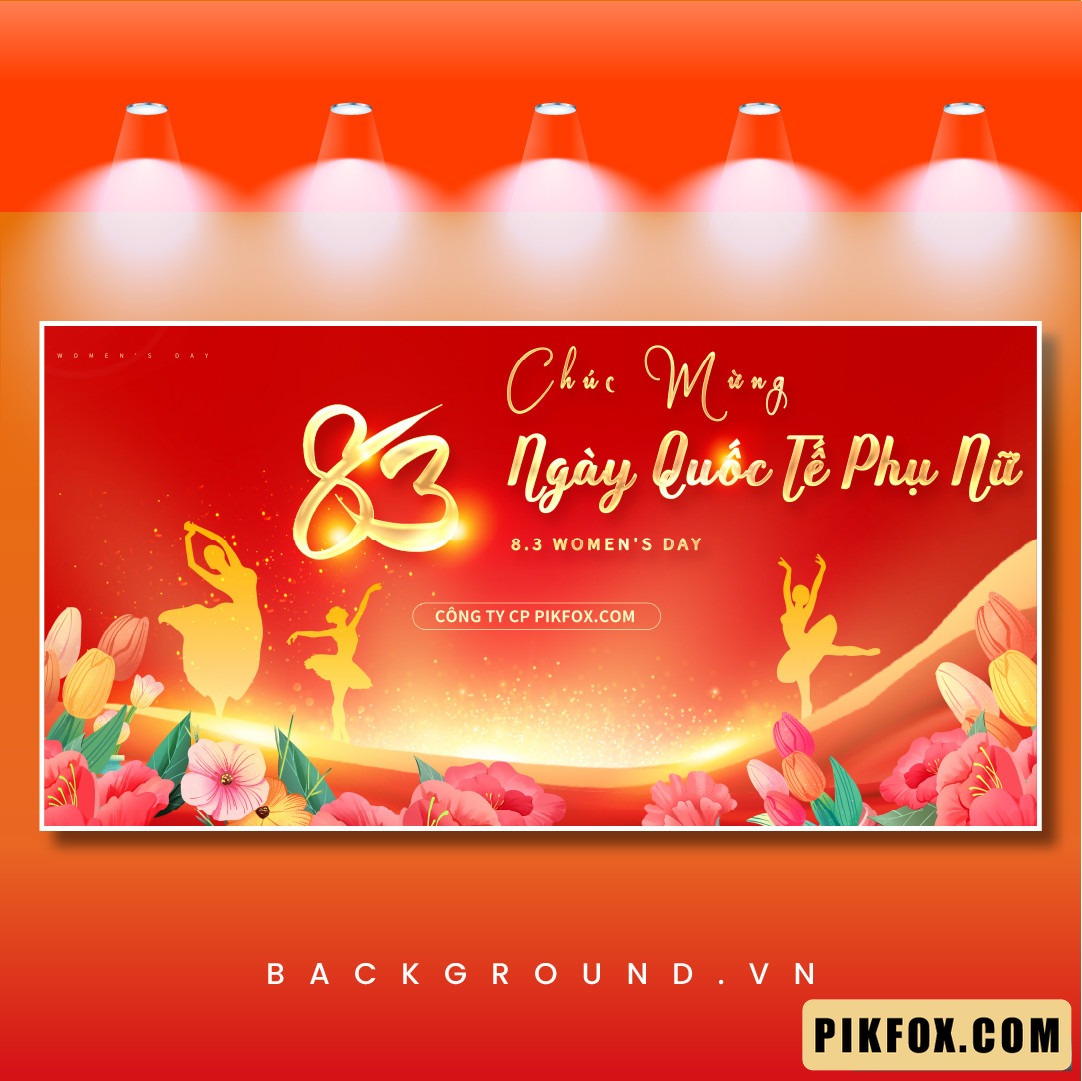 Phông sân khấu ngày 8-3