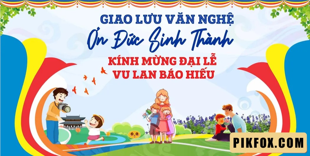 Phông nền - backdrop Lễ Vu Lan 2025 (10)