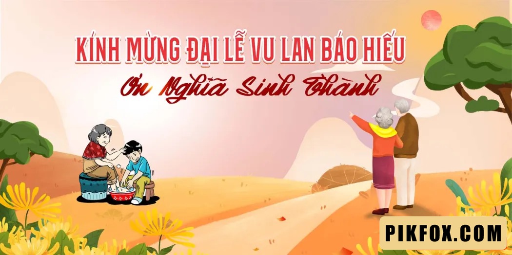 Phông nền - backdrop Lễ Vu Lan 2025 (12)