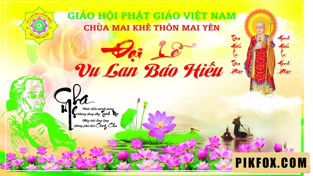 Phông nền - backdrop Lễ Vu Lan 2025 (3)