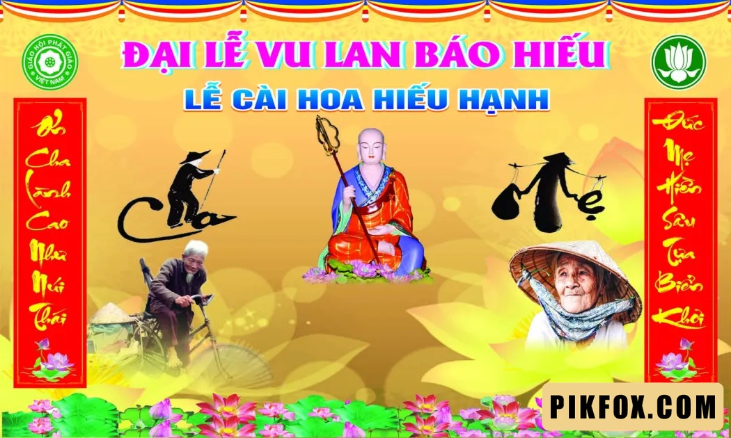 Phông nền - backdrop Lễ Vu Lan 2025 (4)