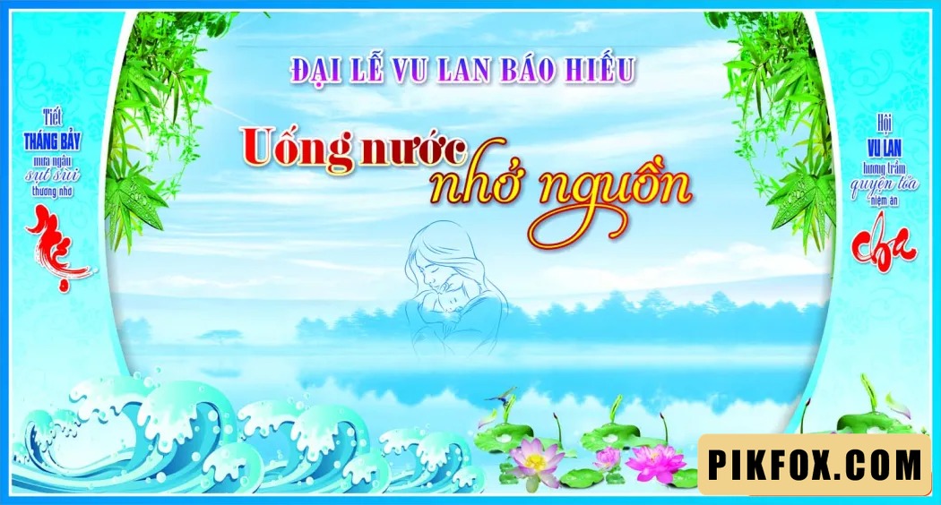 Phông nền - backdrop Lễ Vu Lan 2025 (5)