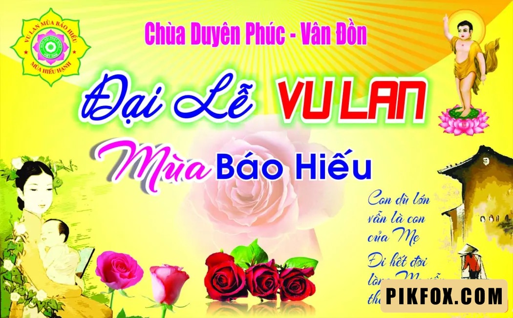 Phông nền - backdrop Lễ Vu Lan 2025 (6)