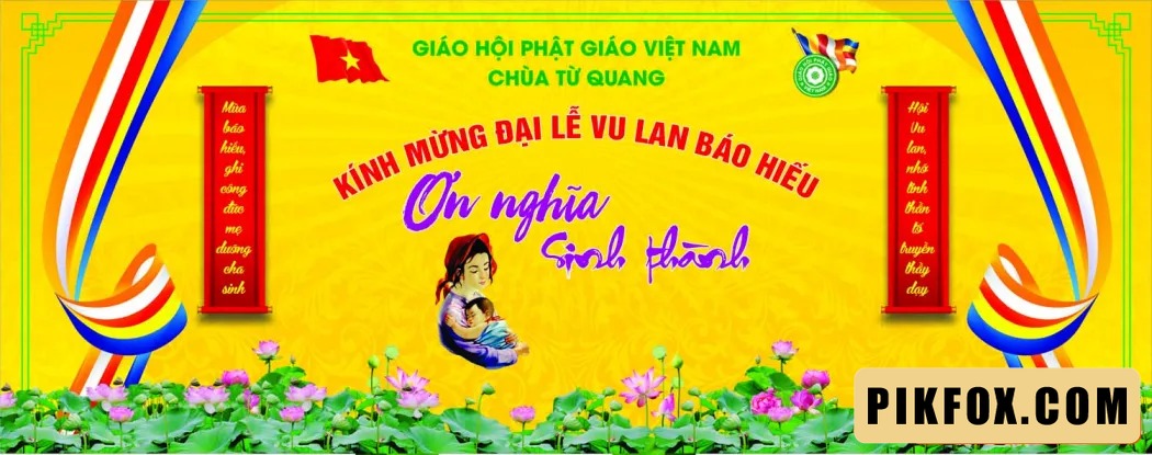 Phông nền - backdrop Lễ Vu Lan 2025 (7)