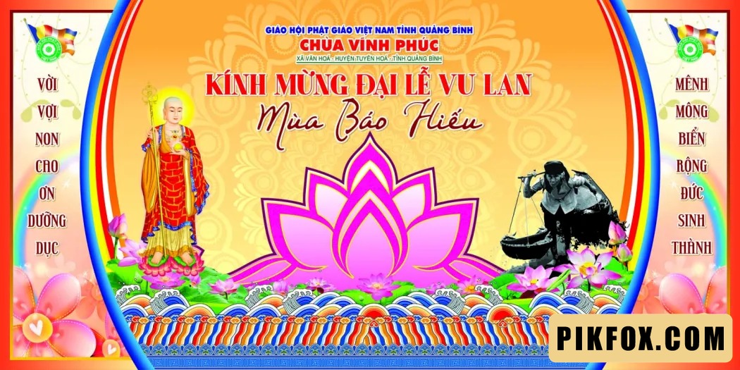 Phông nền - backdrop Lễ Vu Lan 2025 (8)