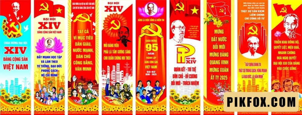 Phướn thả đại hội đại biểu toàn quốc