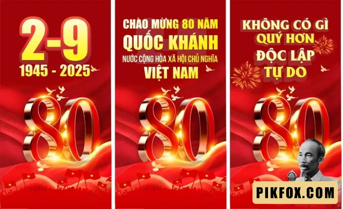 Phướn thả kỷ niệm 80 năm Quốc khánh 2-9