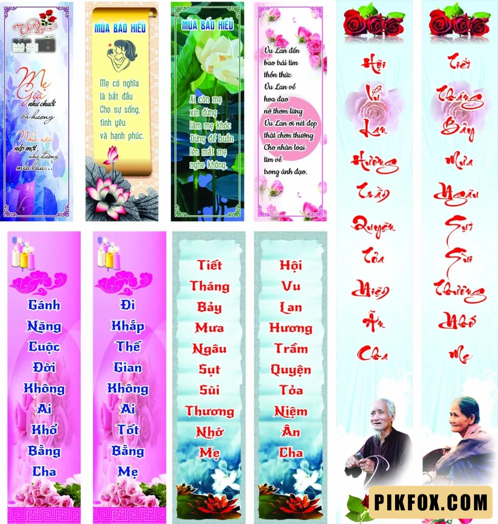 Phướn treo đại lễ Vu Lan 2025 (5)