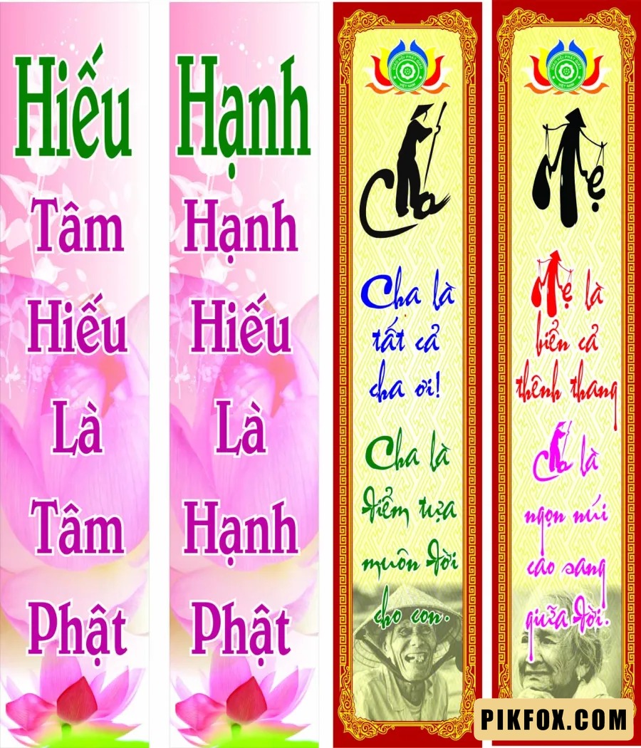 Phướn treo đại lễ Vu Lan 2025 (8)
